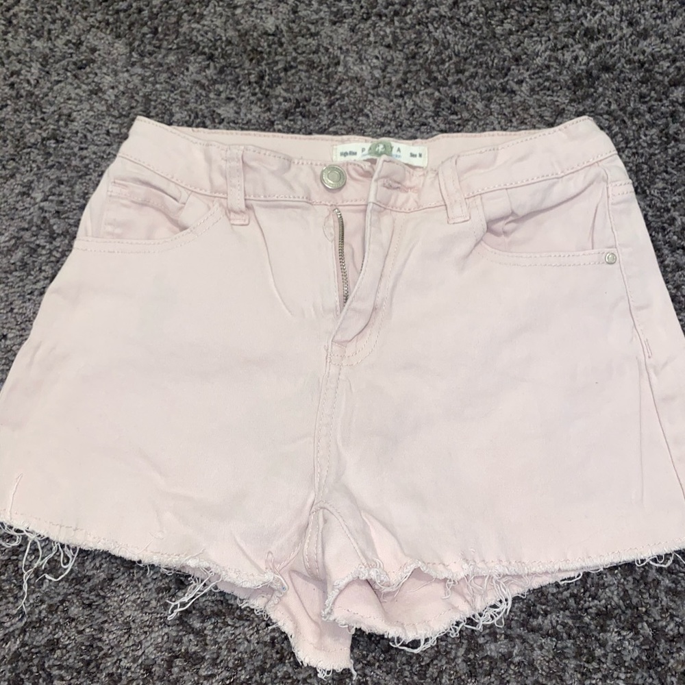 Baby pink shorts